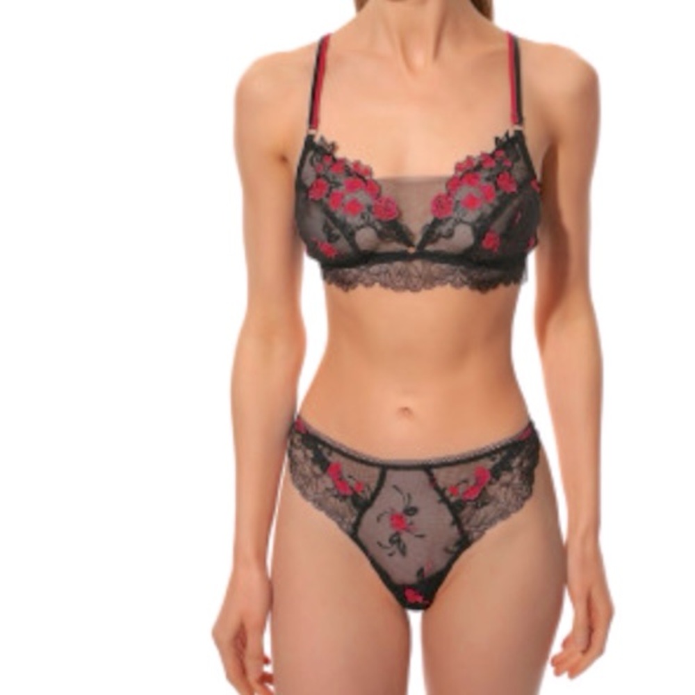 Lise Charmel Libre Fuscjia Bralette & Thomg Set L/XL